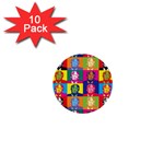 pop art donald trump  1  Mini Button (10 pack) 