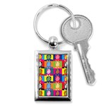 pop art donald trump  Key Chain (Rectangle)