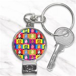 pop art donald trump  Nail Clippers Key Chain