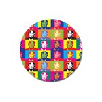 pop art donald trump  Magnet 3  (Round)