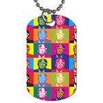 pop art donald trump  Dog Tag (One Side)