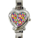 pop art donald trump  Heart Italian Charm Watch