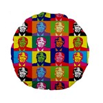 pop art donald trump  Standard 15  Premium Round Cushion 