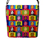 pop art donald trump  Flap Closure Messenger Bag (L)