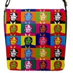 pop art donald trump  Flap Closure Messenger Bag (S)