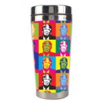 pop art donald trump  Stainless Steel Travel Tumbler