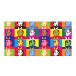 pop art donald trump  Satin Wrap