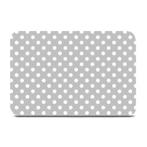 Polka Dots 18 x12  Plate Mat