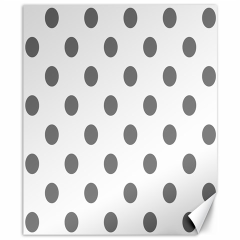 Polka Dots 8.15 x9.66  Canvas - 1