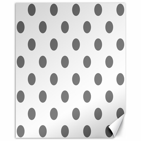 Polka Dots 10.95 x13.48  Canvas - 1