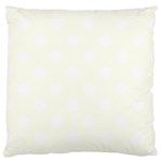 Polka Dots - White on Ivory Large Cushion Case (One Side)