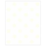 Polka Dots - Ivory on White Drawstring Bag (Small)