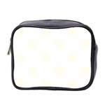 Polka Dots - Ivory on White Mini Toiletries Bag (Two Sides)