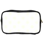 Polka Dots - Ivory on White Toiletries Bag (Two Sides)