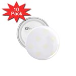 Polka Dots - Ivory on White 1.75  Button (10 pack)