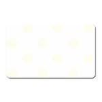 Polka Dots - Ivory on White Magnet (Rectangular)