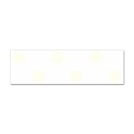 Polka Dots - Ivory on White Sticker (Bumper)