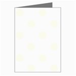 Polka Dots - Ivory on White Greeting Cards (Pkg of 8)