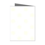 Polka Dots - Ivory on White Mini Greeting Cards (Pkg of 8)