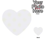 Polka Dots - Ivory on White Multi-purpose Cards (Heart)