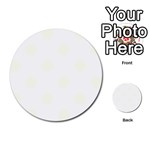 Polka Dots - Ivory on White Multi-purpose Cards (Round)