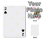 Polka Dots - Ivory on White Playing Cards 54 Designs