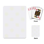 Polka Dots - Ivory on White Playing Cards Single Design