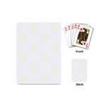 Polka Dots - Ivory on White Playing Cards (Mini)