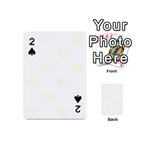 Polka Dots - Ivory on White Playing Cards 54 (Mini)