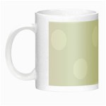 Polka Dots - White on White Smoke Night Luminous Mug