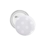 Polka Dots - White on White Smoke 1.75  Button