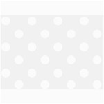 Polka Dots - White on White Smoke 5  x 7  Photo Cards