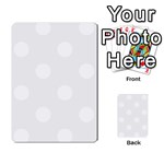 Polka Dots - White on White Smoke Multi-purpose Cards (Rectangle)