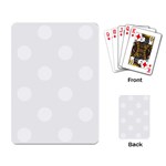 Polka Dots - White on White Smoke Playing Cards Single Design