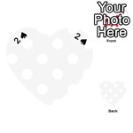 Polka Dots - White on White Smoke Playing Cards 54 (Heart)