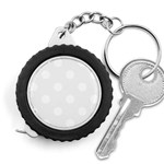 Polka Dots - White on White Smoke Measuring Tape