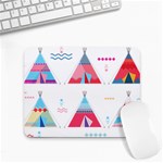 pink tipi  Small Mousepad