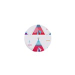 pink tipi  1  Mini Button