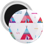 pink tipi  3  Magnet