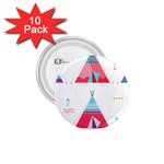 pink tipi  1.75  Button (10 pack) 