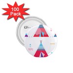 pink tipi  1.75  Button (100 pack) 