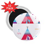 pink tipi  2.25  Magnet (10 pack)