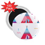 pink tipi  2.25  Magnet (100 pack) 