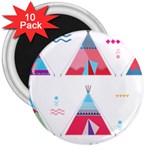 pink tipi  3  Magnet (10 pack)