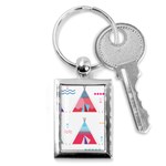 pink tipi  Key Chain (Rectangle)