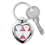 pink tipi  Key Chain (Heart)