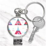 pink tipi  Nail Clippers Key Chain