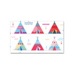 pink tipi  Sticker (Rectangular)