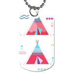 pink tipi  Dog Tag (One Side)