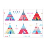 pink tipi  Sticker A4 (10 pack)